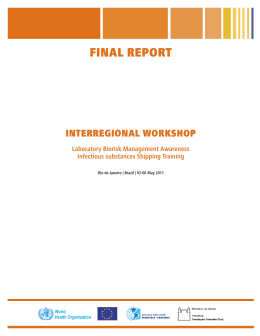 FINAL REPORT - Sa&uacute;de P&uacute;blica Veterin&aacute;ria