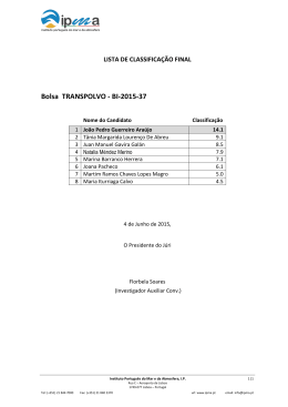 documento, IPMA-BI-2015-37 - Instituto Português do Mar e da
