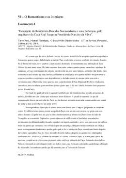 VI – O Romantismo e os interiores