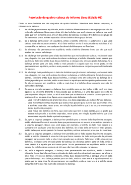 Resolu&ccedil;&atilde;o do quebra-cabe&ccedil;a do Informe Liceu