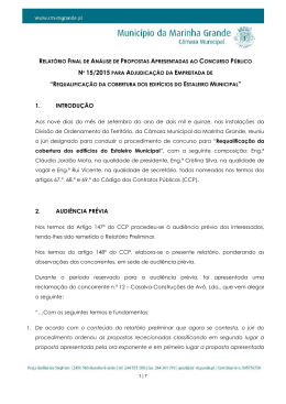 1. INTRODU&Ccedil;&Atilde;O 2. AUDI&Ecirc;NCIA PR&Eacute;VIA