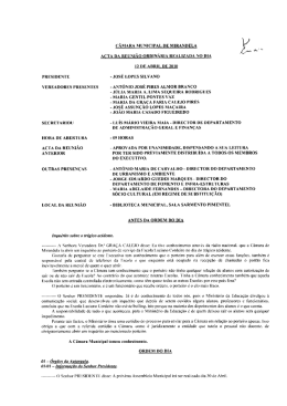 CAMARA MUNICIPAL DE MIRANDELA &Eacute;" . a. ._
