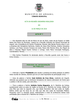 Acta n.&ordm; 07 de 16.03.2010