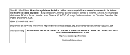 Quest&atilde;o agr&aacute;ria na Am&eacute;rica Latina - Red de Bibliotecas Virtuales de