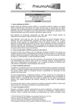 www.pneumoatual.com.br DPOC: doen&ccedil;a est&aacute;vel Autor(es) J&uacute;lio