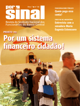 Por um sistema financeiro cidad&atilde;o!