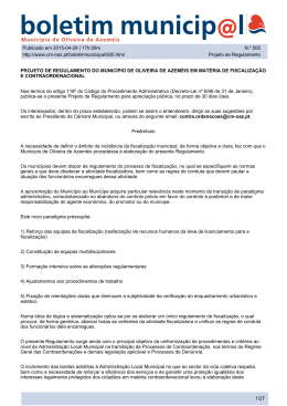 505 - projeto de regulamento do município de oliveira de azeméis