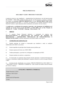 PP 12.2015 - Desenvolvimento e Implanta&ccedil;&atilde;o do STD