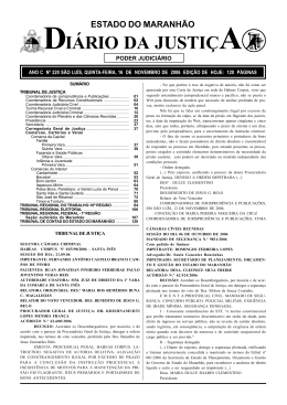 di&aacute;rio da justi&ccedil;a - Portal do Poder Judici&aacute;rio do Estado do Maranh&atilde;o