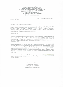 hospital padre jo&atilde;o maria e maternidade anan&iacute;lia regina