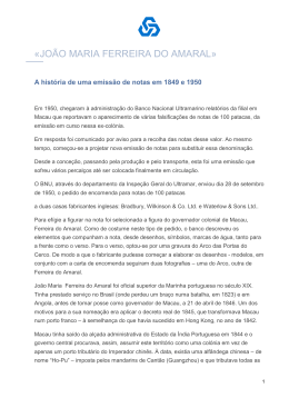 «JOÃO MARIA FERREIRA DO AMARAL»