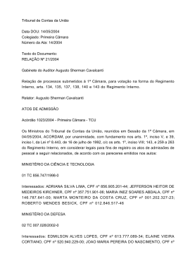 Ac&oacute;rd&atilde;o 1023/2004 - Tribunal de Contas da Uni&atilde;o