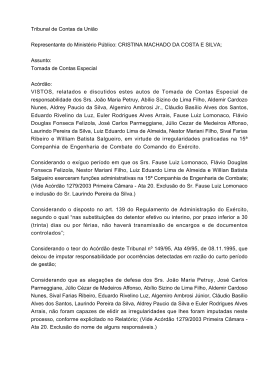 Primeira Câmara - Tribunal de Contas da União