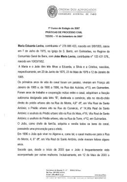 C1/2007: Práticas de Processo Civil