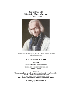SERM&Otilde;ES DE S&atilde;o Jo&atilde;o Maria Vianney o Cura D`Ars