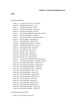 Anexo 2 &agrave; Proposta de Regulamento - al&ccedil;ados de rua