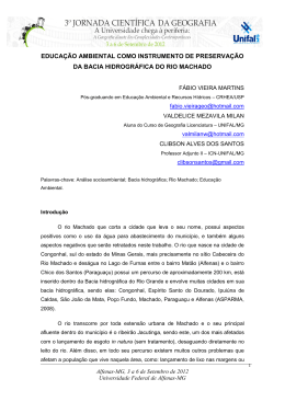 educa&ccedil;&atilde;o ambiental como instrumento de preserva&ccedil;&atilde;o - Unifal-MG