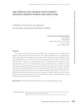 133 the portuguese general staff service officer`s profile during the