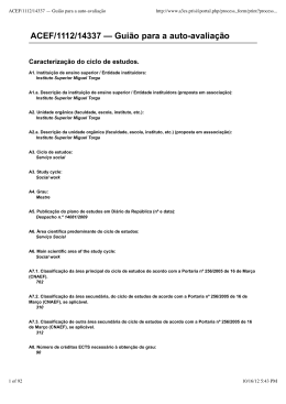 ACEF/1112/14337 &mdash; Gui&atilde;o para a auto-avalia&ccedil;&atilde;o