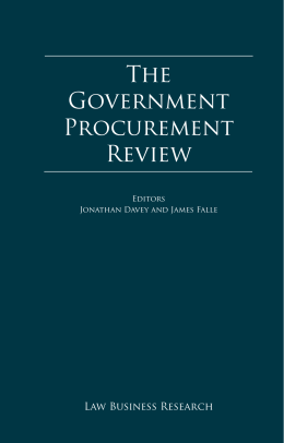 The Government Procurement Review - Portugal