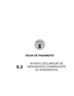 5.3. ir-fonte/declaração de dependentes
