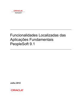 Funcionalidades Localizadas das Aplica&ccedil;&otilde;es Fundamentais