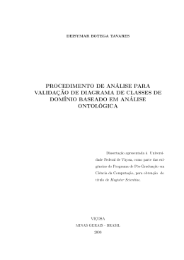 PROCEDIMENTO DE AN&iexcl;LISE PARA VALIDA&laquo;&radic;O DE