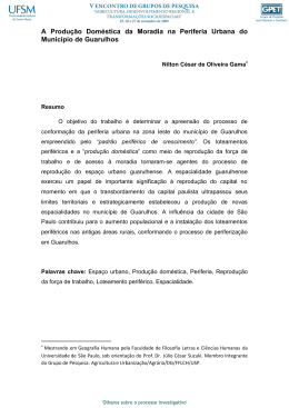 A Produ&ccedil;&atilde;o Dom&eacute;stica da Moradia na Periferia Urbana do