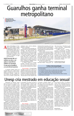 Guarulhos ganha terminal metropolitano