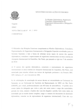 Scanned Document - Ministério das Relações Exteriores