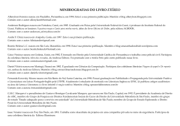 MINIBIOGRAFIAS DO LIVRO ET&Eacute;REO