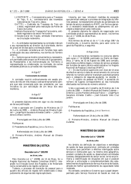 Decreto-Lei n.º 284/99 - Secretaria