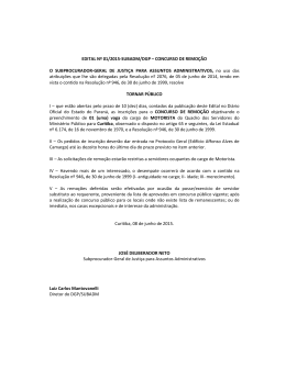 Edital 01/2015 - Subprocuradoria-Geral de Justiça para Assuntos