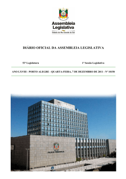 Diario Oficial da Assembleia Legislativa