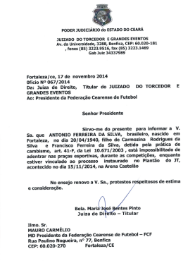 PODER JUDICIARIO do ESTADO DO CEARA JUIZADO DO