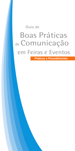 Guia de Boas Pr&aacute;ticas de Comunica&ccedil;&atilde;o em Feiras e