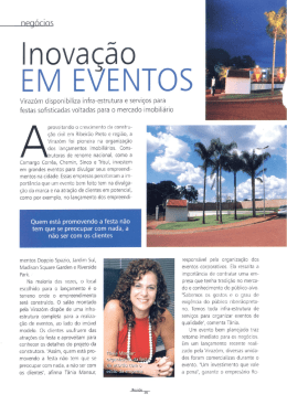 Inova&ccedil;&atilde;o em Eventos