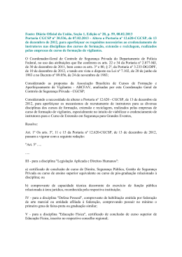 Veja íntegra da Portaria CGCSP nº 30.536 / 2013