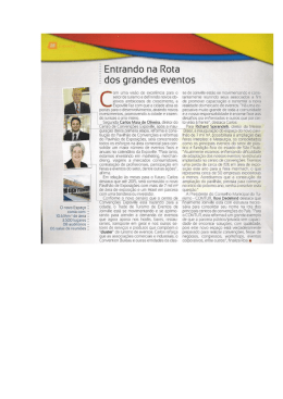 Entrando na rota dos grandes eventos &raquo; Revista