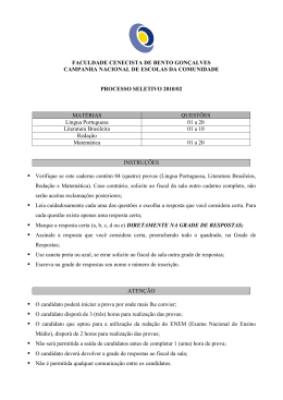 L&Iacute;NGUA PORTUGUESA - Faculdade Cenecista