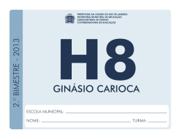 8&ordm; Ano - Prefeitura do Rio de Janeiro