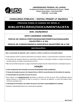 Prova - UFLA