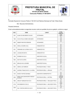 Resposta aos Recursos contra Gabarito e Prova