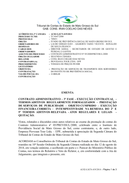 EMENTA CONTRATO ADMINISTRATIVO - 3&ordf; FASE - TCE
