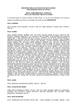 Edital Complementar n.&ordm; 004/2004