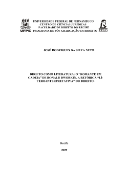 jos&eacute; rodrigues da silva neto direito como literatura