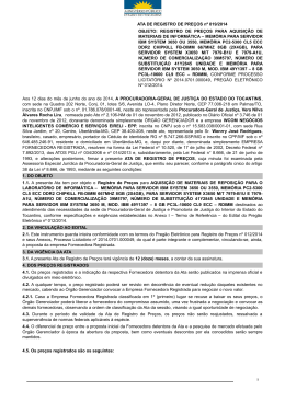 EDITAL DE LICITA&Ccedil;&Atilde;O - Minist&eacute;rio P&uacute;blico do Estado do Tocantins