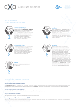 PASSO-A-PASSO: COMO TRATAR COM EXOHAIR OS PORQU&Ecirc;S