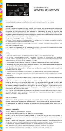 SHOPPING CARD _CONDI&Ccedil;&Otilde;ES GERAIS (CGU)