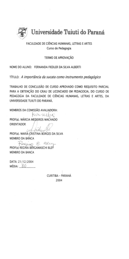 A importancia da sucata como instrumento - TCC On-line